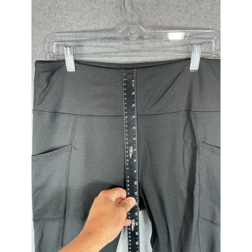 Maurices Leggings Womens Large High Rise Yoga Pants Stretch Pockets Athletic Gym